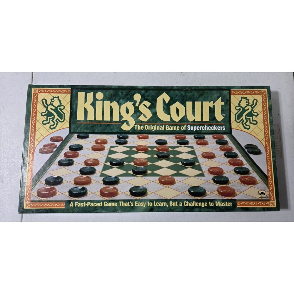 King's Court The Original Game of Supercheckers Golden Complete 1989